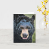 Zwarte beren kaart (Gele Bloem)