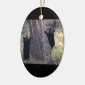 zwarte beren keramisch ornament (Links)