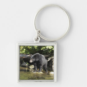 Zwarte beren-sleutelhangers sleutelhanger