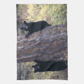 zwarte beren theedoek (Verticaal)