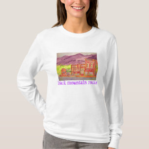 zwarte bergrotsen t-shirt