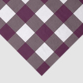 Zwarte bes Buffalo ruitpatroon afdrukken Tissuepapier (Detail)