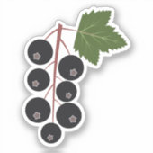 zwarte bes sticker (Voorkant)