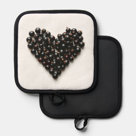 Zwarte bessen hart pannenlap (Voorkant / Achterkant)