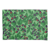 Zwarte bessen op groen kussensloop (Voorkant-Links)