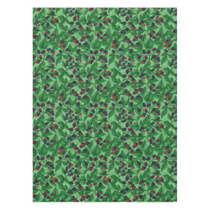 Zwarte bessen op groen tafelkleed