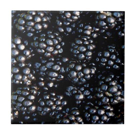 Zwarte bessen tegeltje (Voorkant)