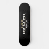 Zwarte beste vader ooit Typografie vaderdag Skateboard (Voorkant)