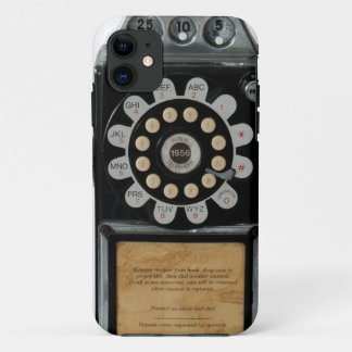 zwarte betaaltelefooncel iPhone 11 hoesje