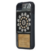 zwarte betaaltelefooncel Case-Mate iPhone case (Achterkant Links)