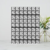 Zwarte Bingo Kaarten (Staand voorkant)