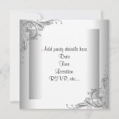 Zwarte blanke vrouwen 40ste verjaardagsfeest kaart (Achterkant)