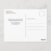 Zwarte Blau Zilveren Sterren Lichtslingers Bruilof Briefkaart (Achterkant)