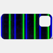 Zwarte Blauwe Groene Stripes Case-Mate iPhone Case (Achterkant (horizontaal))
