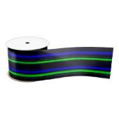 Zwarte Blauwe Groene Stripes Lint (Spoel)