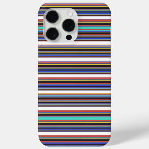 Zwarte blauwe strepen leuk iPhone 15 pro max hoesje