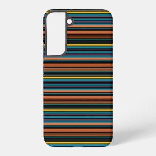 Zwarte blauwe strepen leuk samsung galaxy hoesje