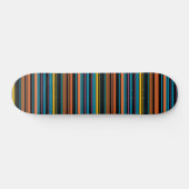 Zwarte blauwe strepen skateboard (Horizontaal)