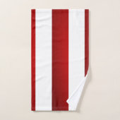 Zwarte Blauwe Witte Stripes Bad Handdoek (Handdoek)