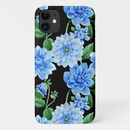 zwarte blauwe zee Case-Mate iPhone case (Achterkant)