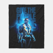 Zwarte bliksem - geef de mensen hoop fleece deken (Voorkant)