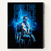 Zwarte bliksem - geef de mensen hoop notitieboek (Achterkant)