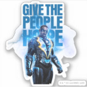 Zwarte bliksem - geef de mensen hoop sticker (Voorkant)