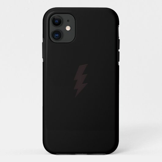 zwarte bliksemschicht iphone draagtas Case-Mate iPhone case (Achterkant)