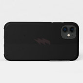 zwarte bliksemschicht iphone draagtas Case-Mate iPhone case (Achterkant (horizontaal))