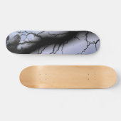 Zwarte bliksemskateboard skateboard (Horizontaal)