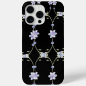 Zwarte bloem Case-Mate iPhone case (Achterkant)