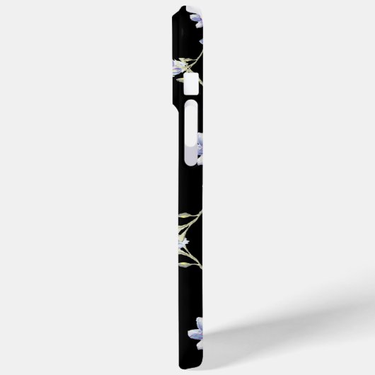 Zwarte bloem Case-Mate iPhone case (Achterkant / Links)