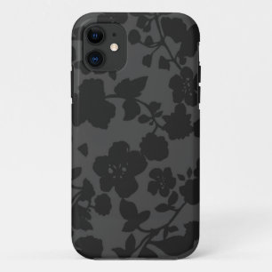 Zwarte bloem iPhone 5S hoesje