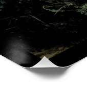 zwarte bloem perfect poster (Hoek)