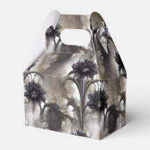 Zwarte Bloemen in Gotische Stijl