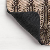 zwarte bloemrijke meshprint muismat (Hoek)