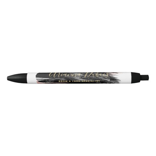 Zwarte Blush Gold Waterverf plash kalligrafie Zwarte Inkt Pen (Voorkant)