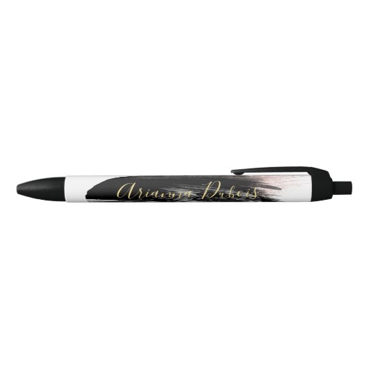 Zwarte Blush Gold Waterverf plash kalligrafie Zwarte Inkt Pen (Bovenkant)