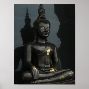 Zwarte Boeddha ... Nong Khai, Isaan Poster
