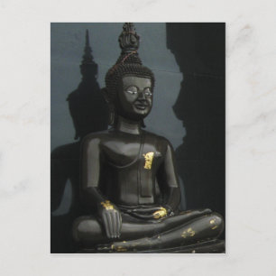 Zwarte Boeddha ... Thailand Briefkaart