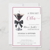 zwarte boeg kersen drink 'A tini bit Older' Kaart (Voorkant)