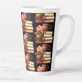 Zwarte boeken en thee latte mok (Rechts)