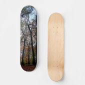 Zwarte bomen in het bos skateboard (Voorkant)