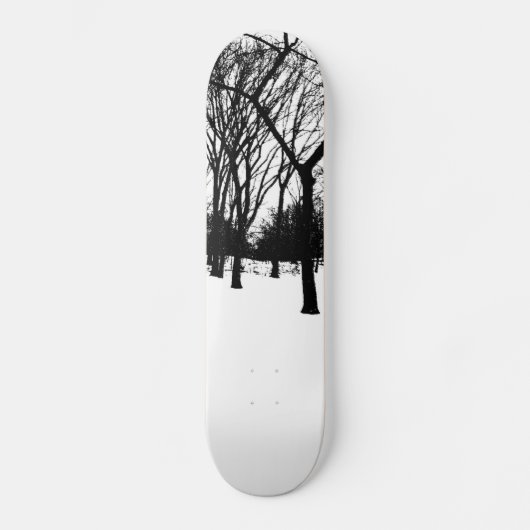 zwarte bomen skateboard (Voorkant)