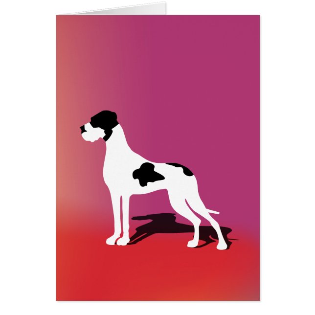 Zwarte Bont Duitse Dog (Voorkant)