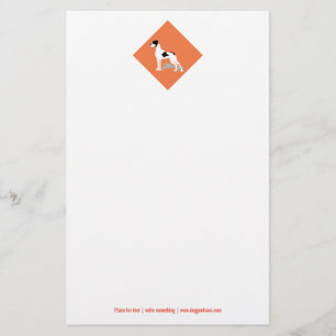 Zwarte Bont Grote Dane Briefpapier