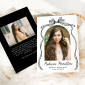 Zwarte Boog Arch Foto Afstuderen Aankondiging