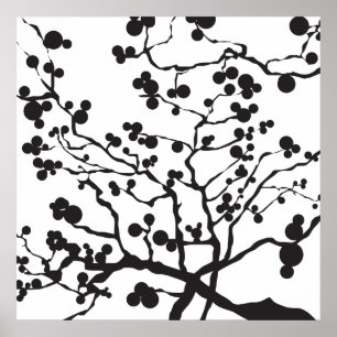 zwarte boom poster