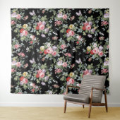 Zwarte  boomstammen wandkleed (In Situ (horizontaal))