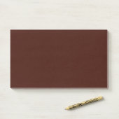 Zwarte boon (vaste kleur) post-it® notes (Op bureau)